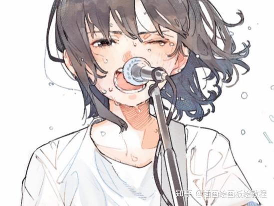 正经教学!动漫常见流汗液体画法!