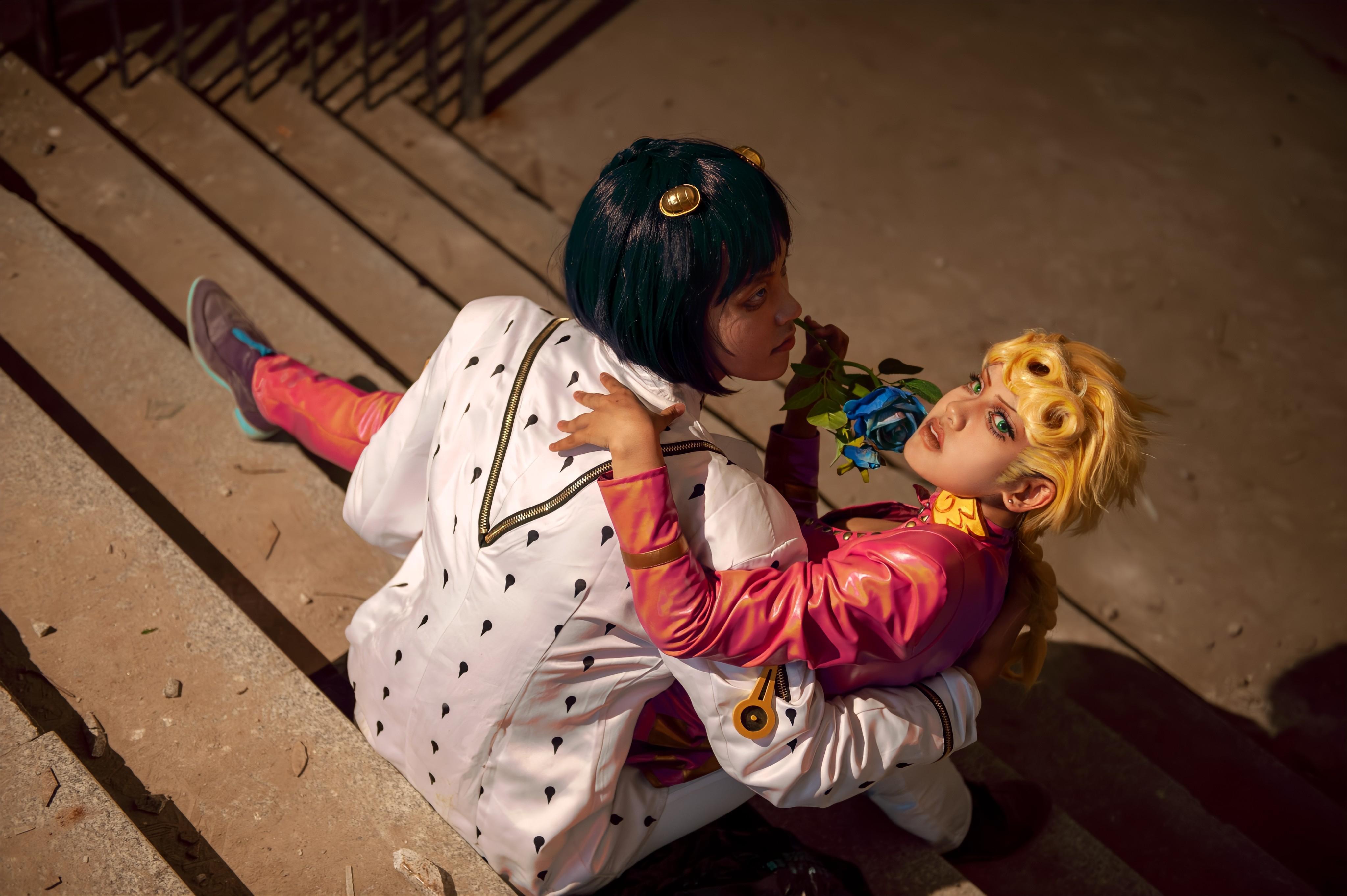 jojo的奇妙冒险黄金之风乔鲁诺x布加拉提cosplay