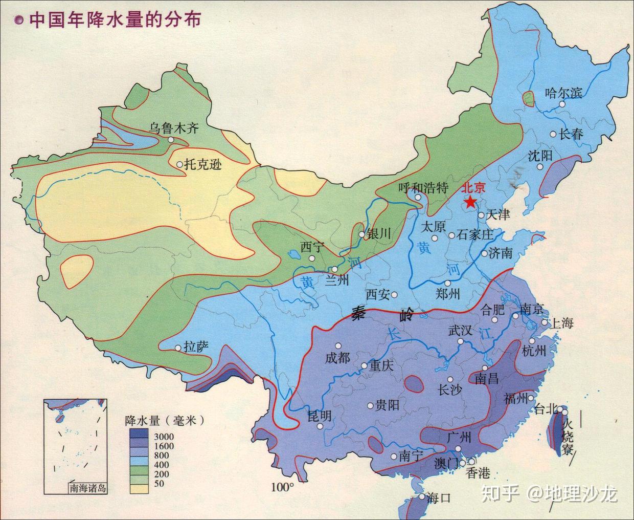 中国南方北方分界线 南方北方分界线地图_南方北方有哪些省份