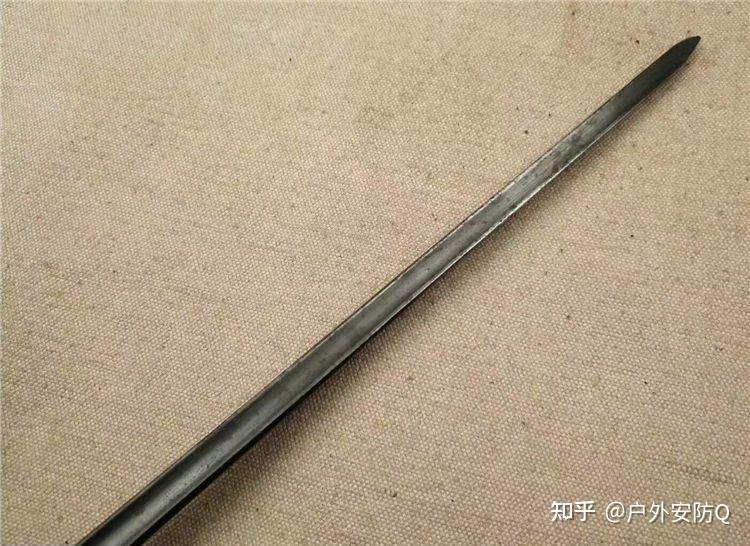 二战日军44式步骑枪刺刀 (四四式骑枪的折叠枪刺)图片实拍
