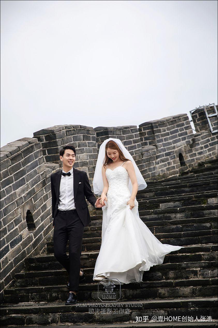 没想到在北京长城拍的婚纱照火了
