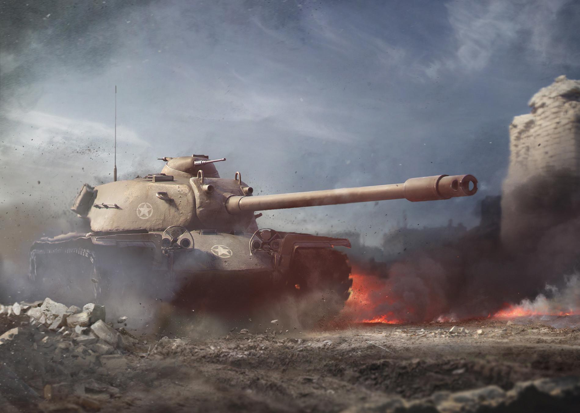 美国t110e5重型坦克