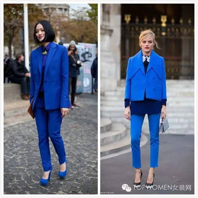 钴蓝色大衣:存在感与时尚感俱存oversize的休闲感毋