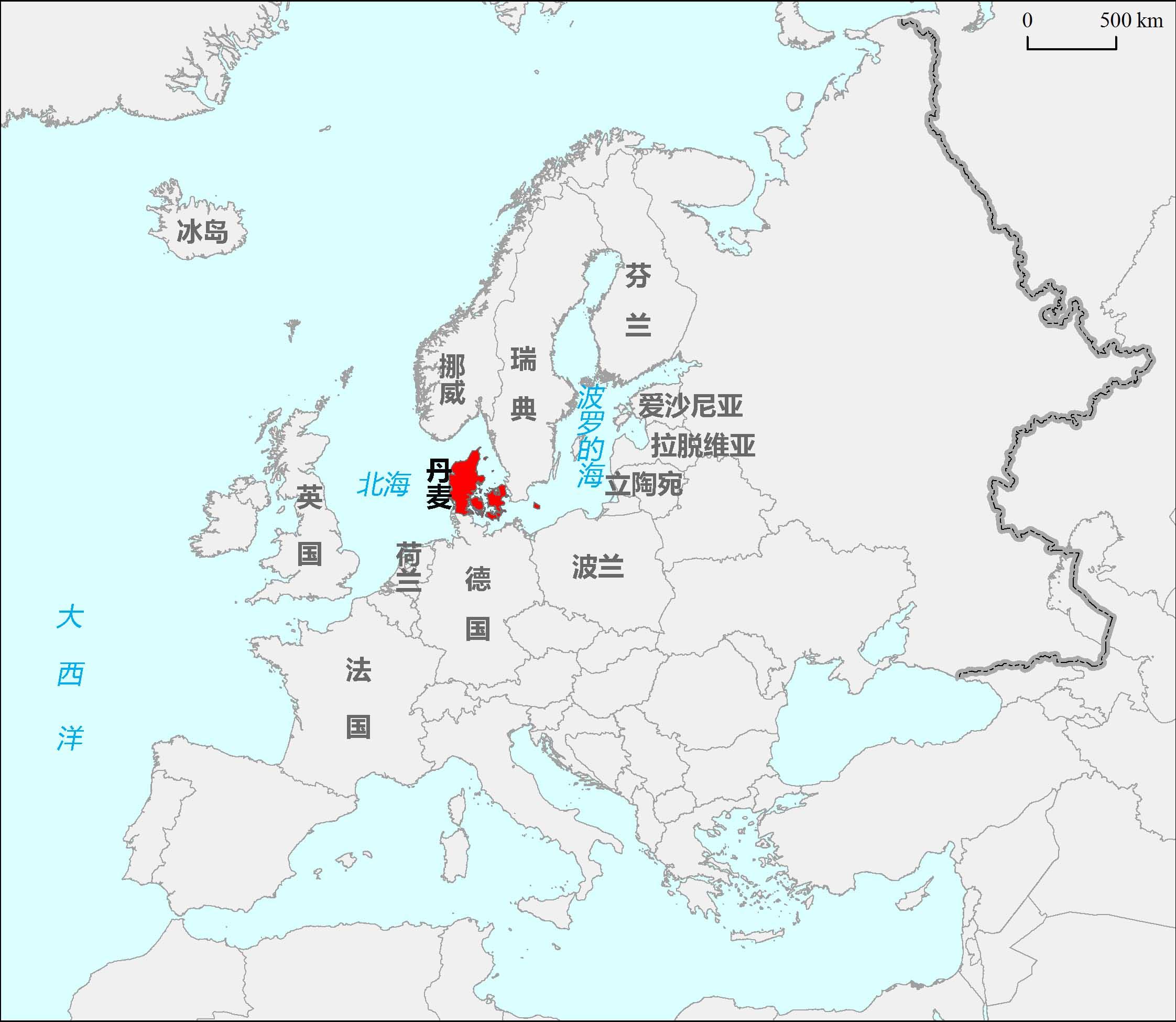 北欧五国地理位置图片