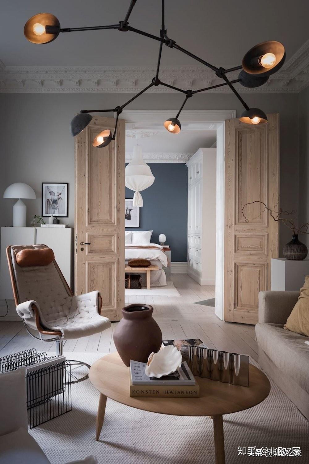 自然,时尚,高雅,这套瑞典式装修会让您很想在秋天安逸自在