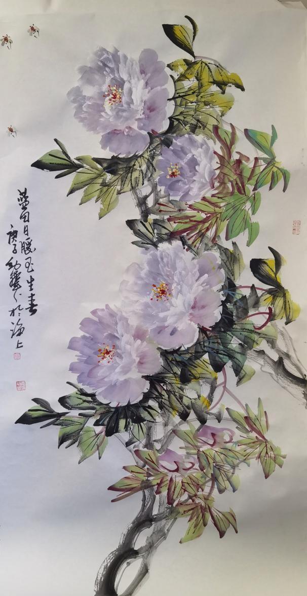 牡丹国画大师李幼华图片