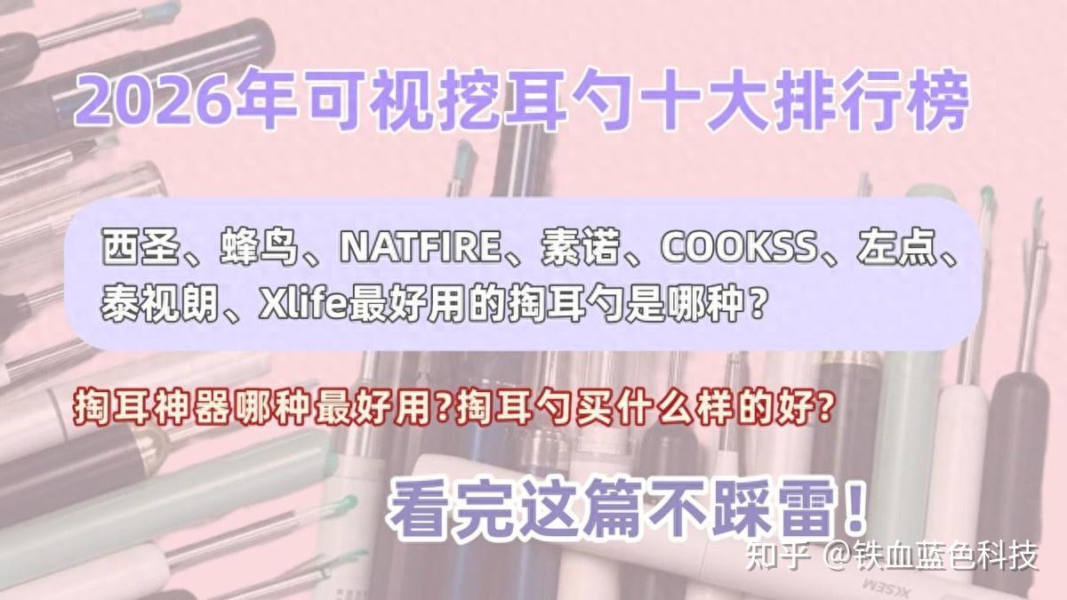 【2026年可视挖耳勺十大排行榜】可视挖耳勺多少像素够用?带摄像头的挖耳勺好用吗?掏耳神器哪种最好用?掏耳勺买什么样的好?