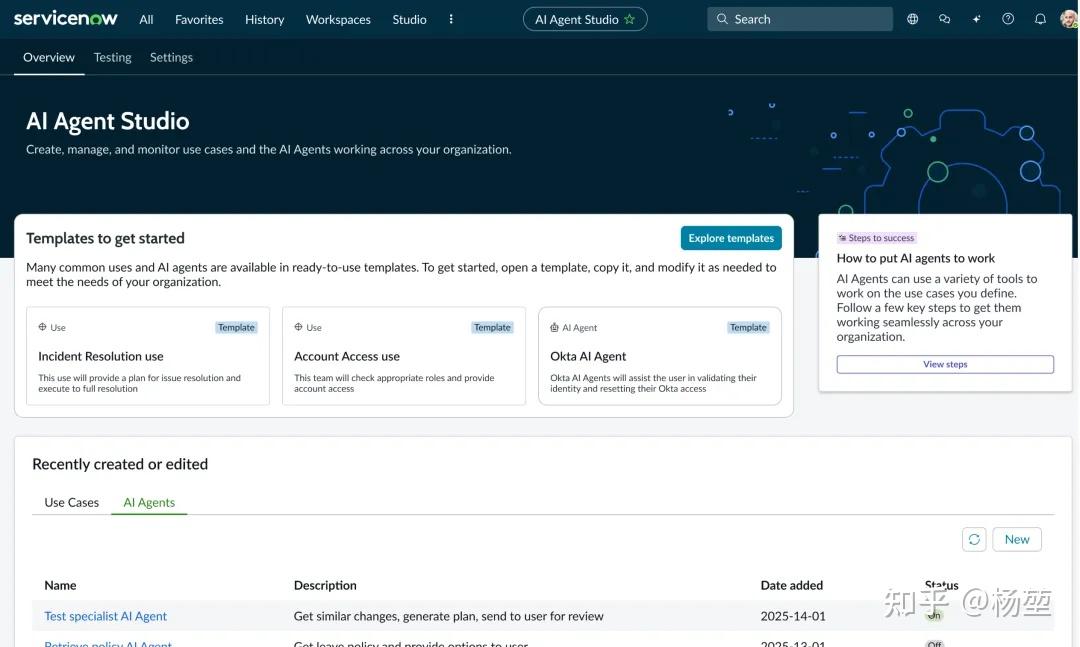 全球头部SaaS ServiceNow AI产品浅析 - 知乎