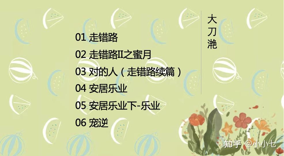 《大刀滟/夏滟》合集作品6本無删,经典走错路,对的人,安居乐业,文笔