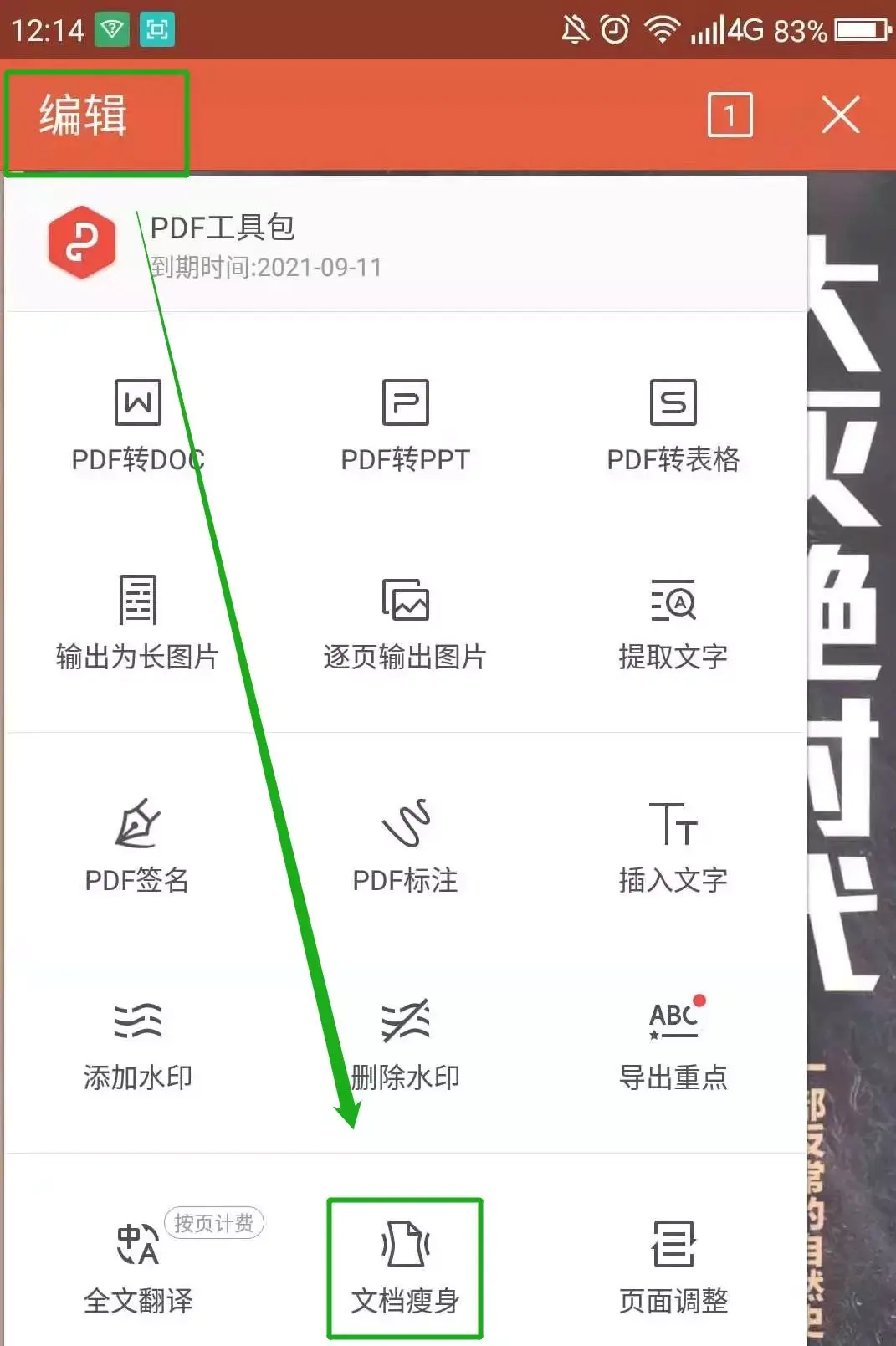 蘋果手機的wps客戶端打開pdf文件2點擊右上角