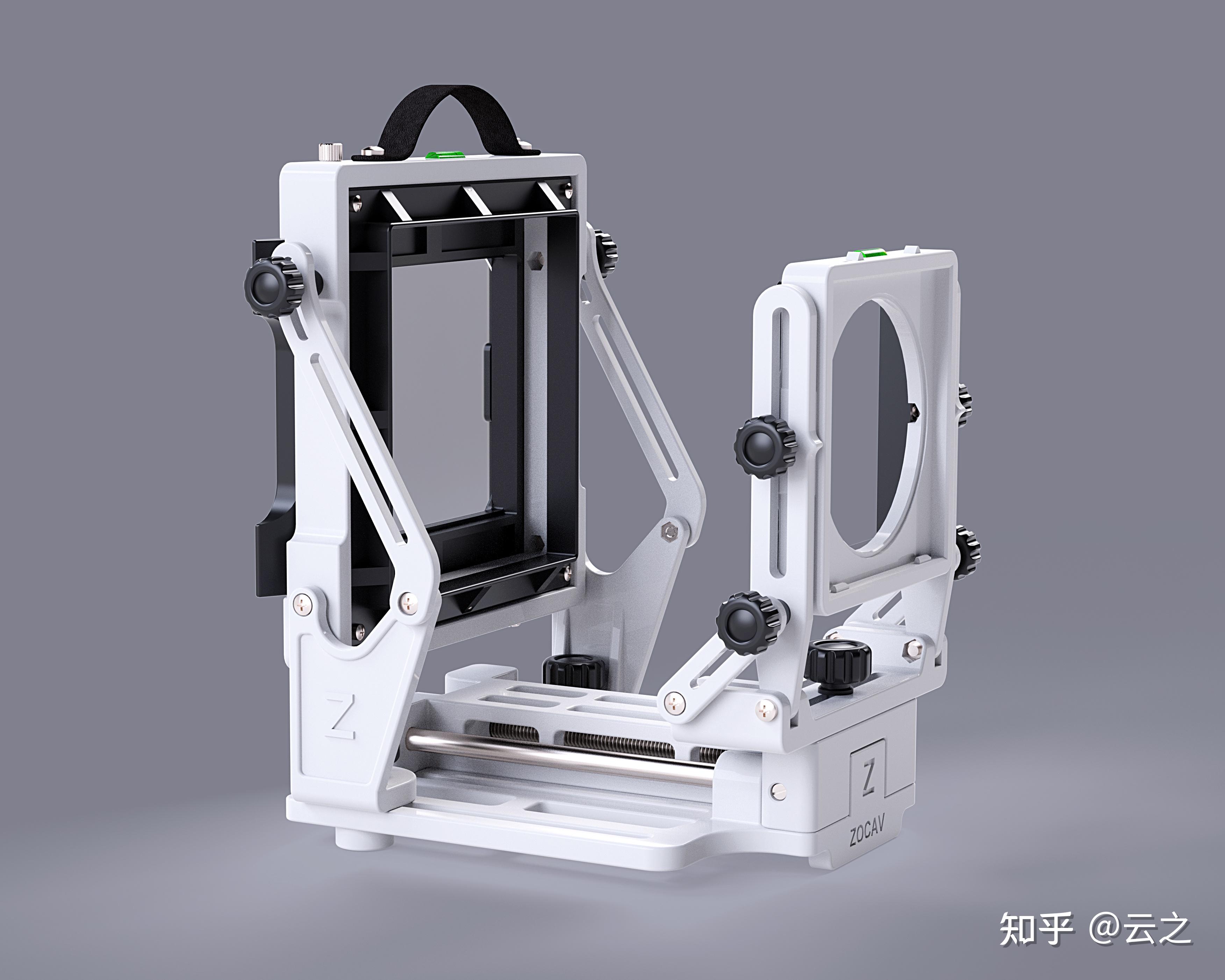 自制3d打印4×5大画幅相机