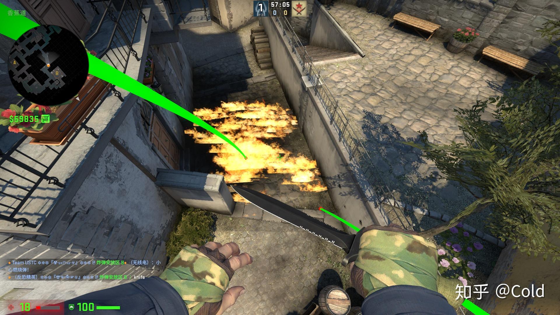 csgo地图inferno全分析2喋血香蕉道上