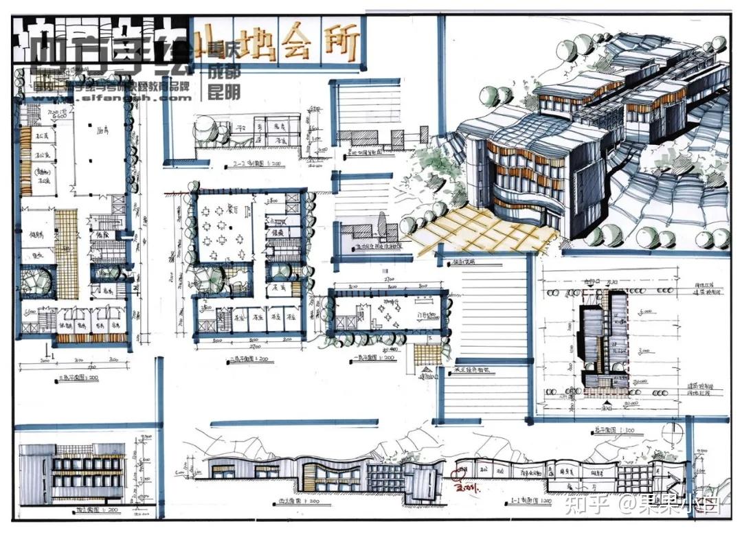 【建筑快题】免费领取500张精品分类建筑快题高清扫描版作品！建筑快题 - 知乎