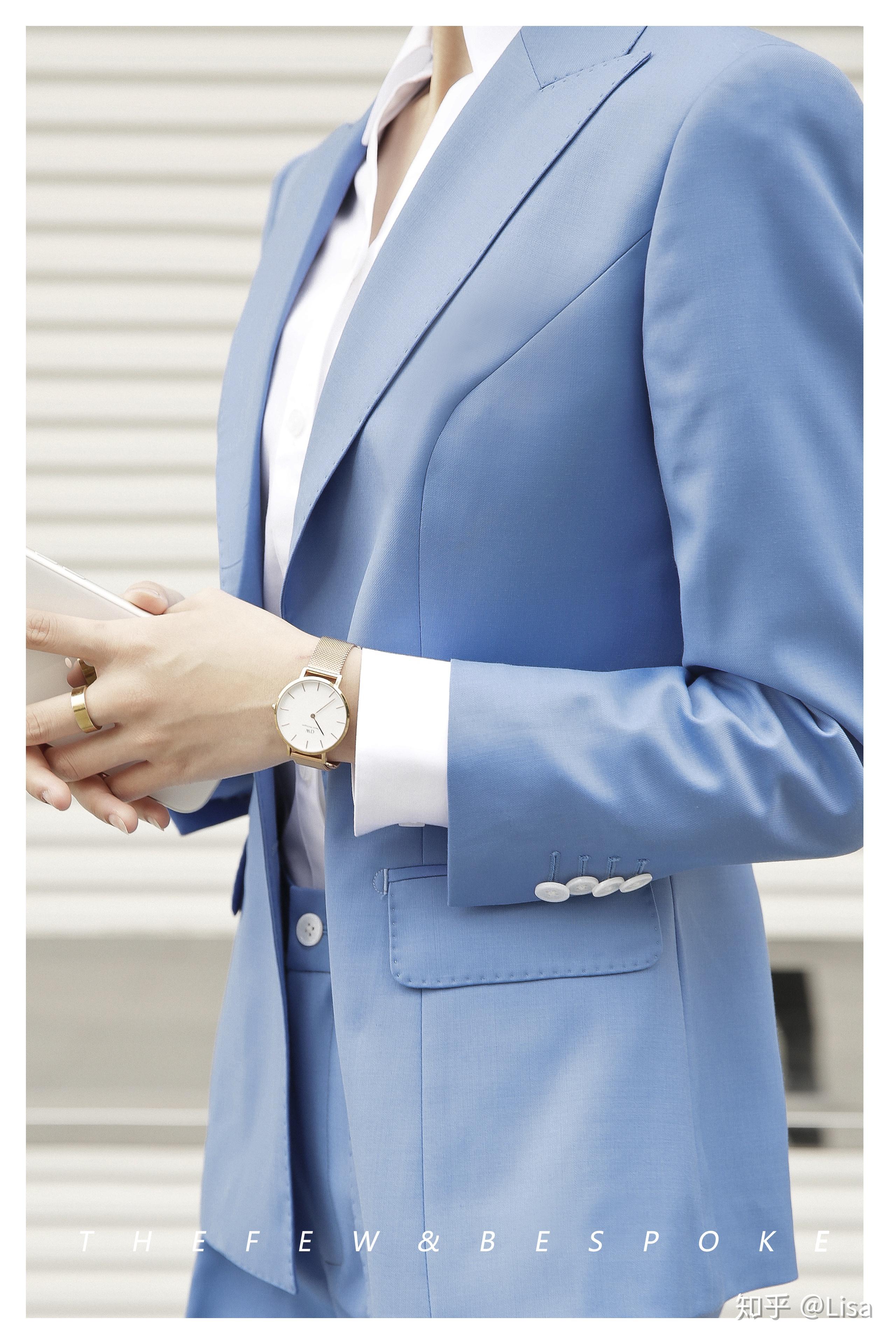 成都另外女士西服定制|无限温柔的蓝94