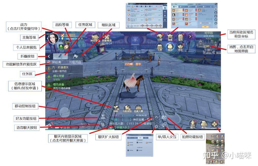 游戏,会出现职业选择界面,有四种职业供你选择:辅助—尚食,控制—尚药