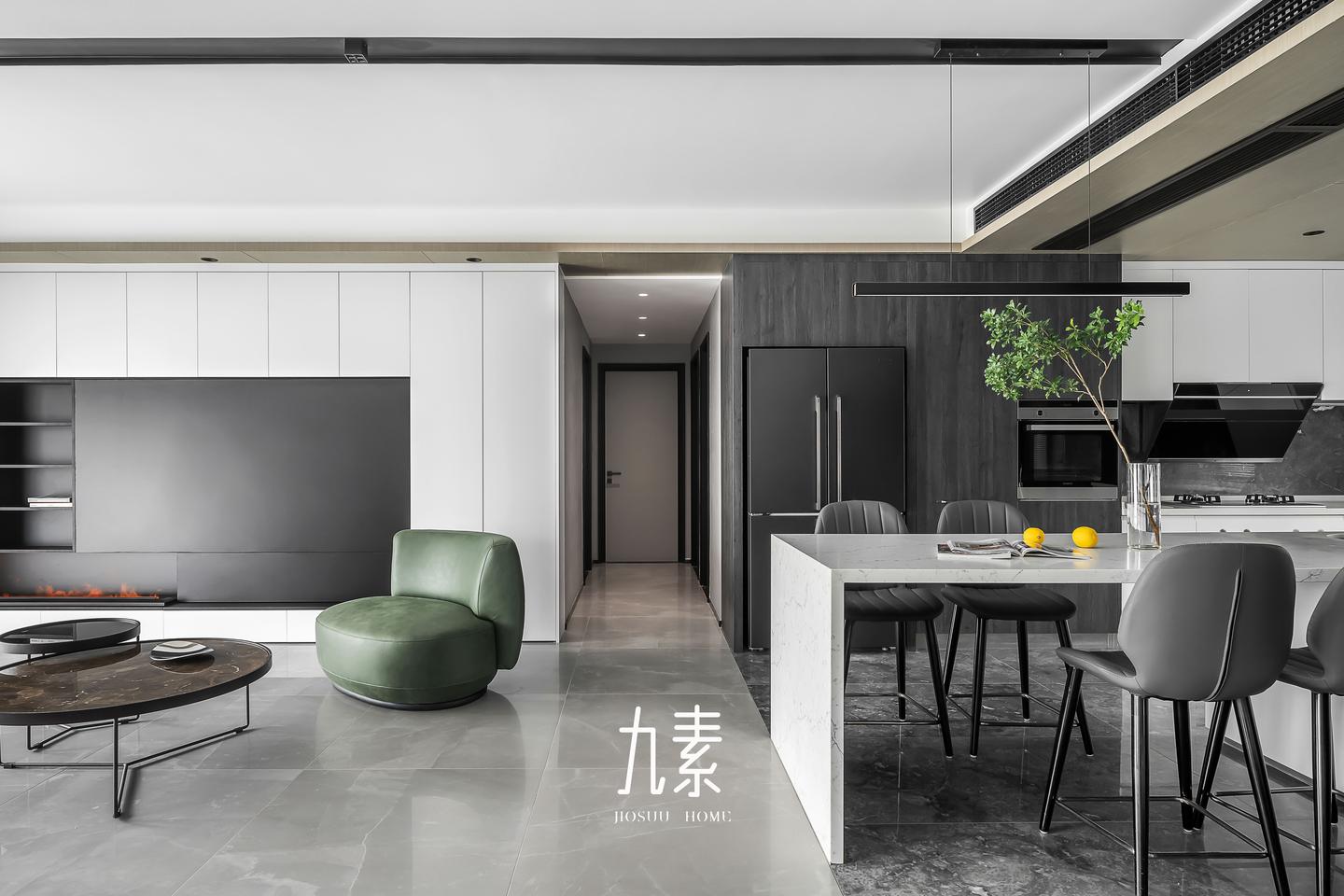 九素案例丨低调黑白灰,极致优雅的全屋定制 - 知乎