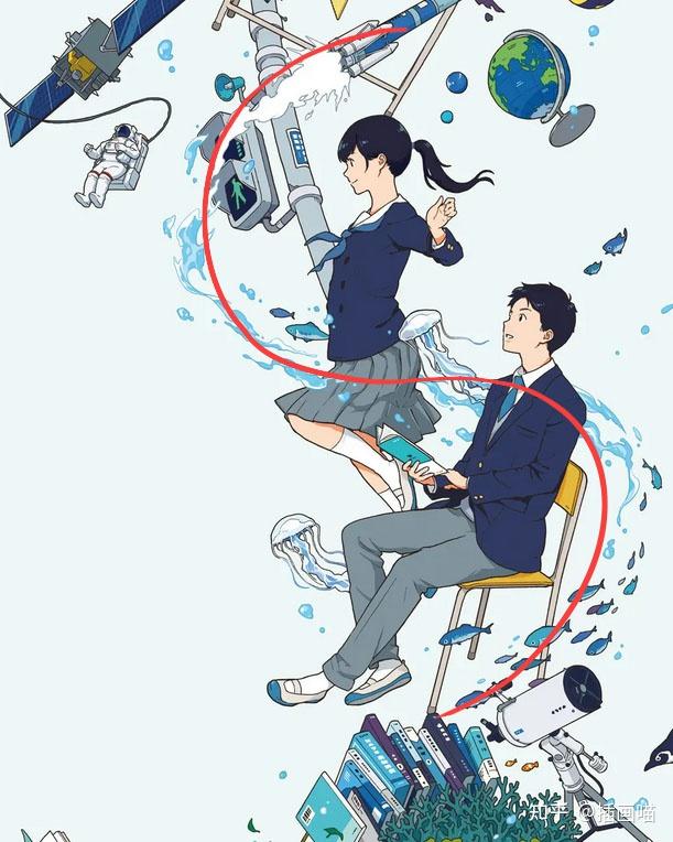 插画入门|线稿再好,构图不行~~画画没水平!7种黄金构图结构分享