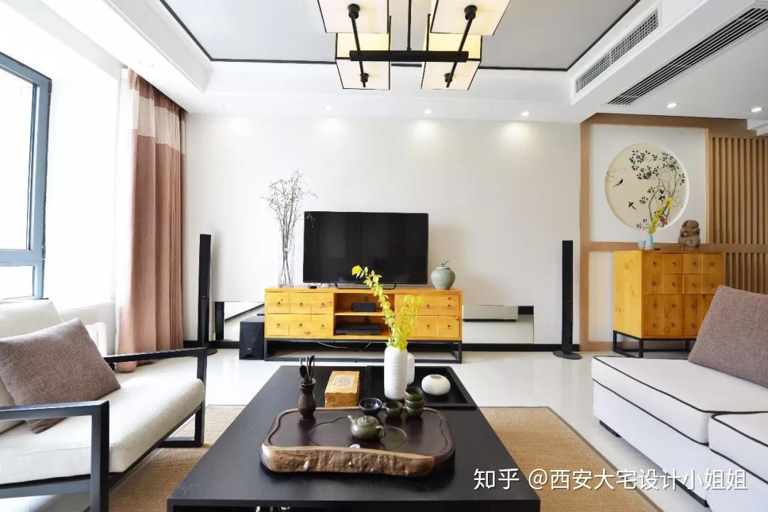 42款新中式客厅电视墙,聪明人这样科学搭配,一进门就被迷住了! - 知乎