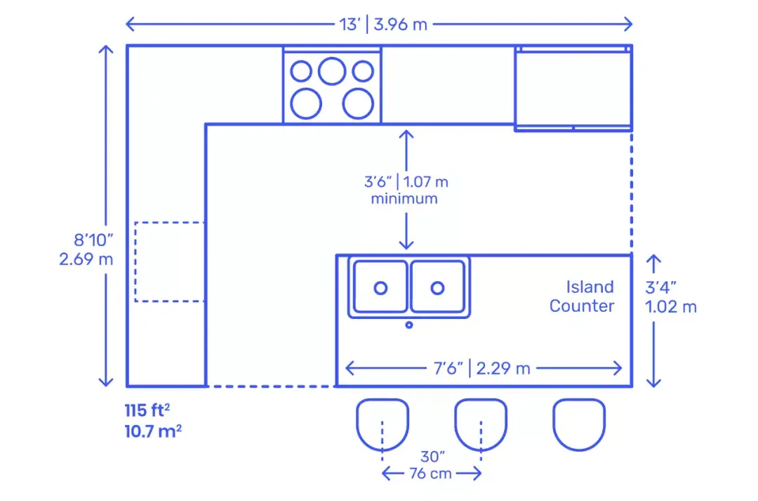 谁说只有超大户型才能装岛台!