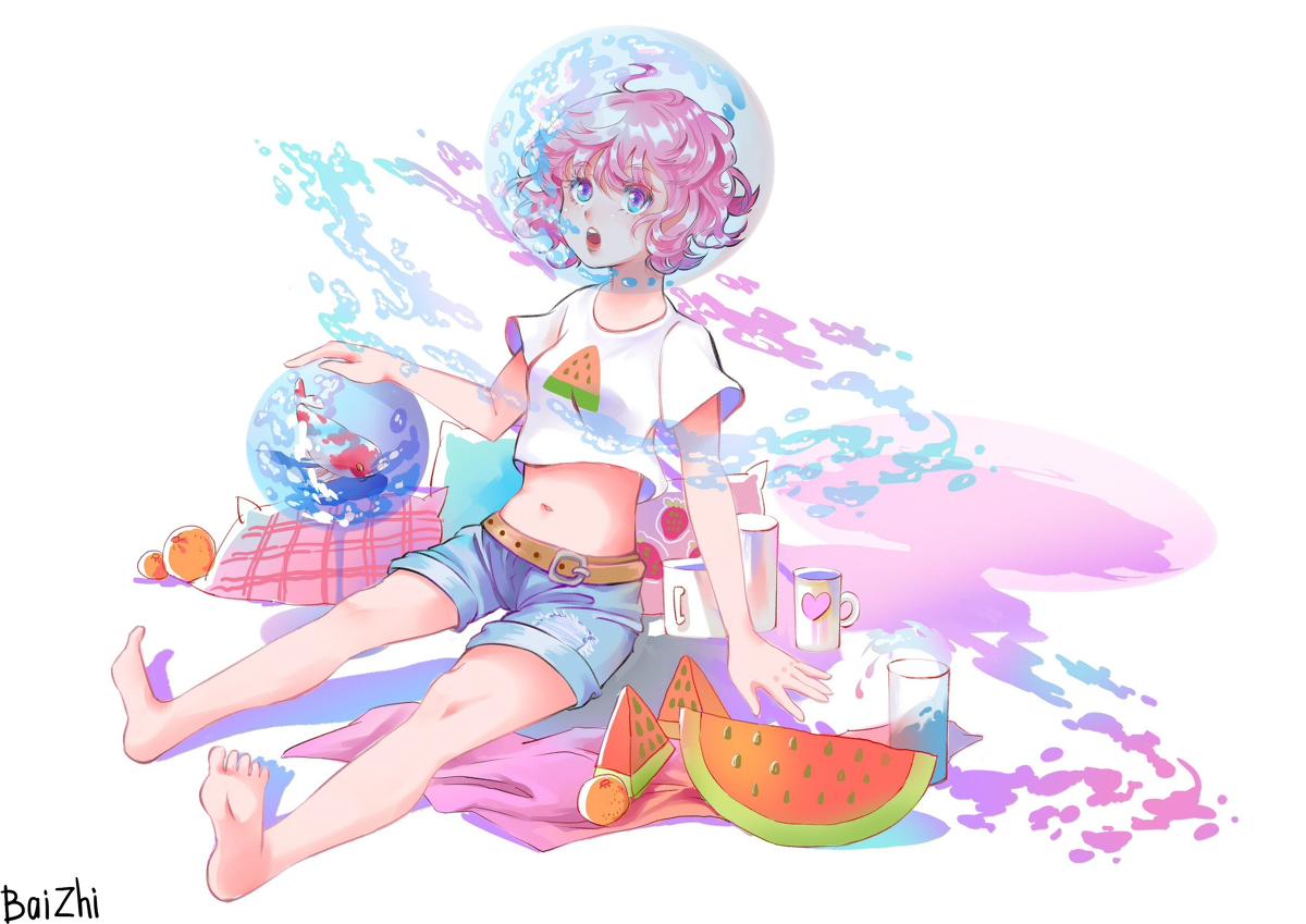 好看的p站壁纸分享是甜甜的西瓜和少女呀