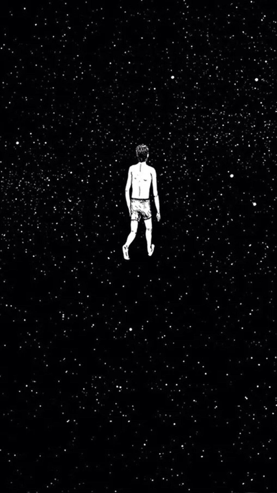 有哪些适合做手机壁纸的黑底色图片?