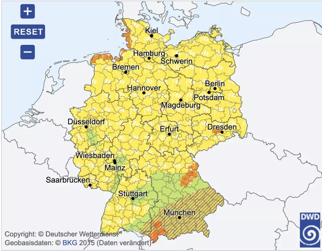 德國留學全德極端天氣預警多地受災本週這些地區一定要注意