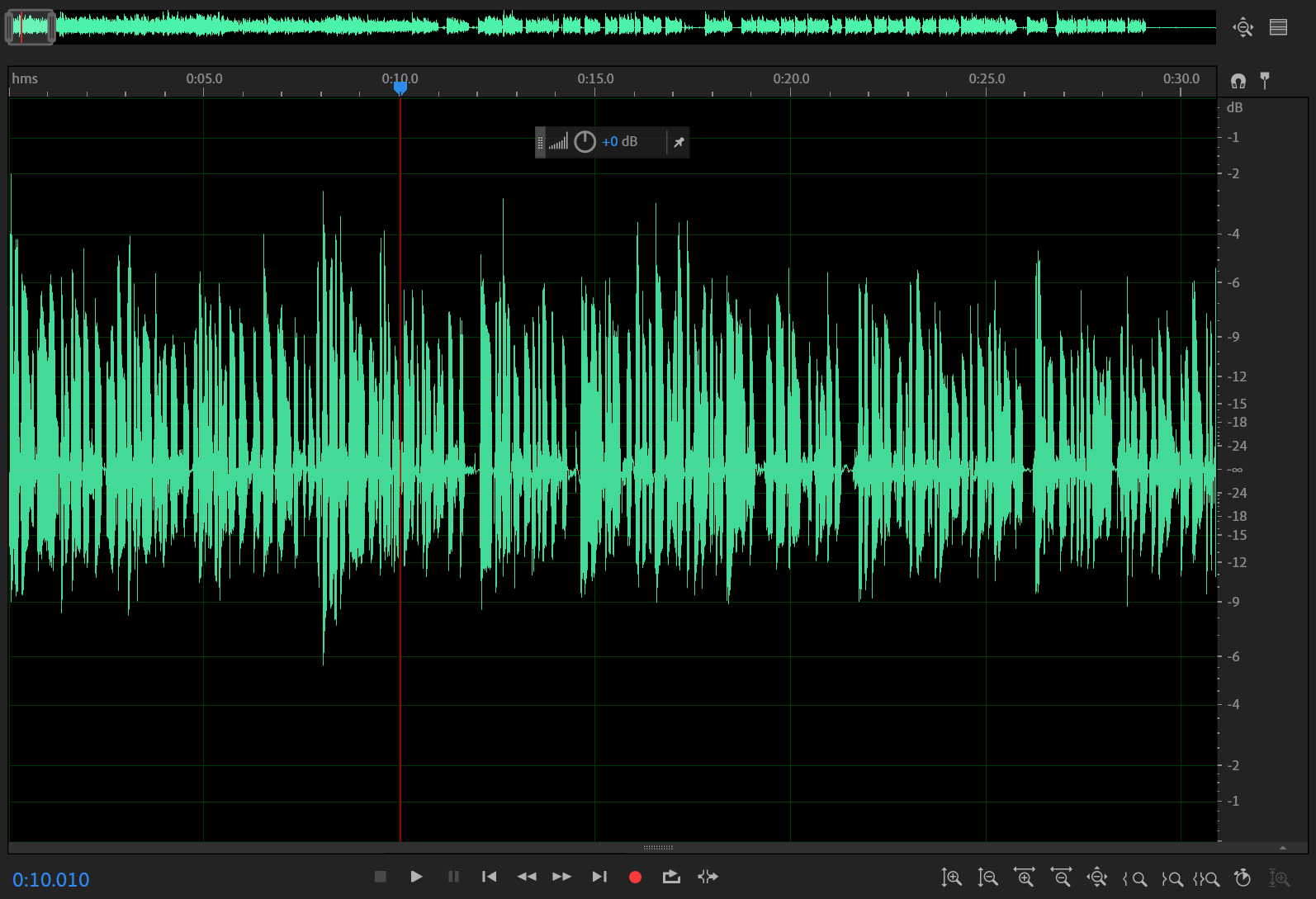录音软件的选择首先讲录音的软件,请一定使用具有声音波形图和录音