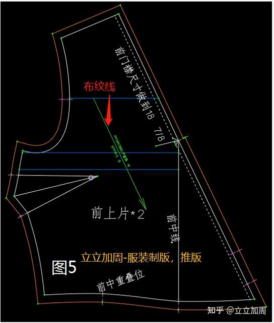 短袖斜門襟連衣裙的裁剪圖與工藝分析