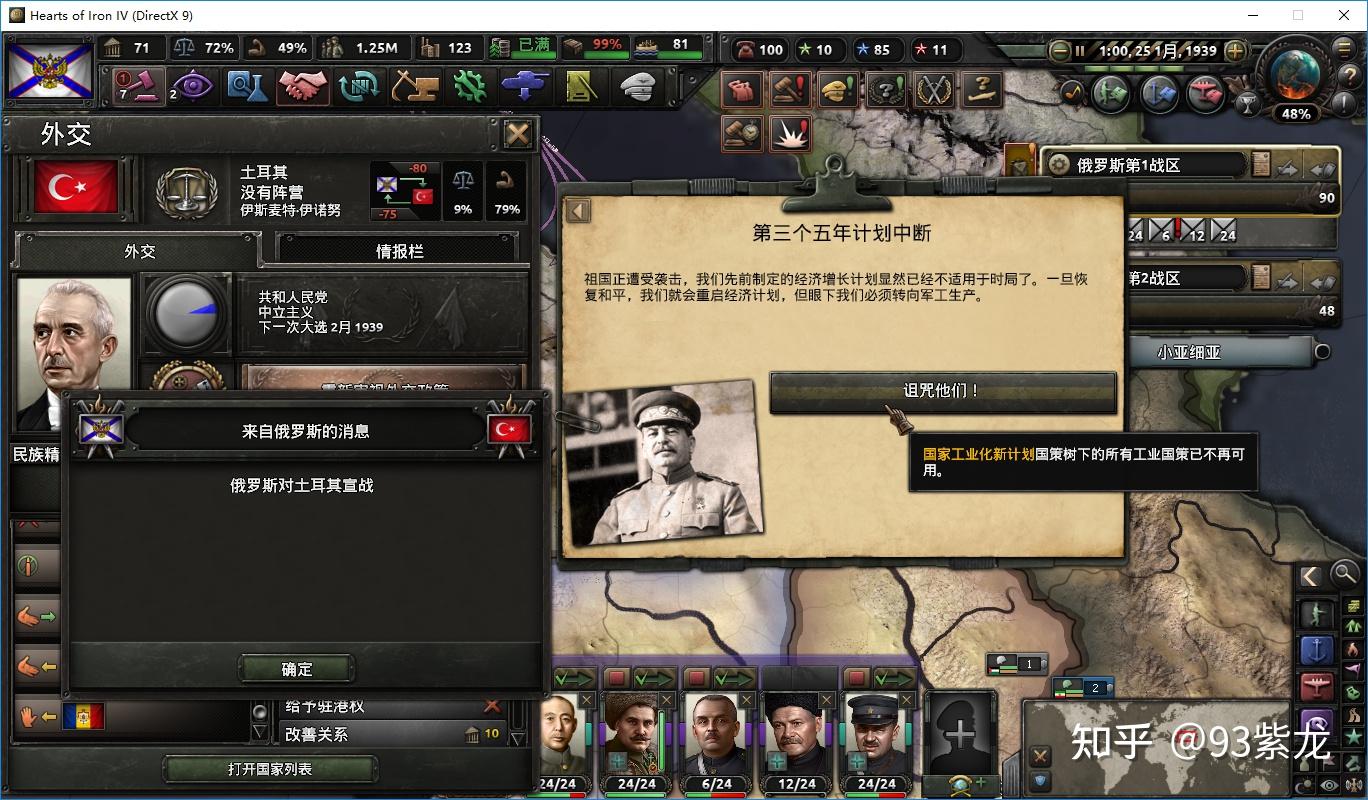 国策会摆脱罗马尼亚的保独92取得对沙皇格勒的宣称93宣称是有时间限制