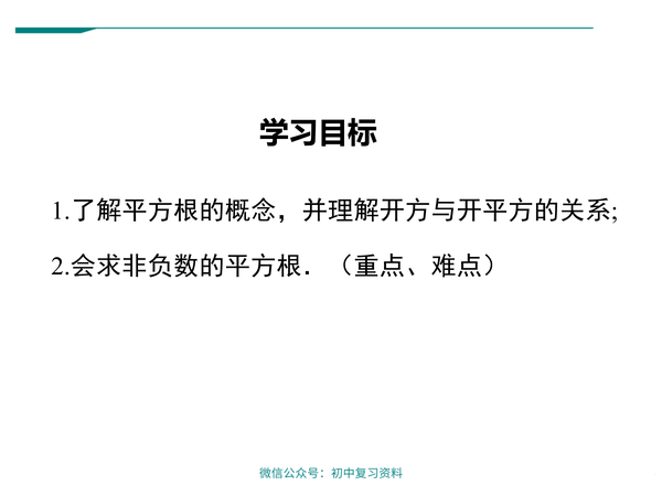 数学课件 初中七年级下册数学平方根 知乎