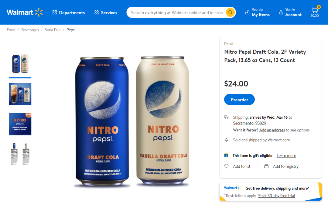 时隔两年,百事氮气可乐「nitro pepsi」正式面世,"比软饮料更软"