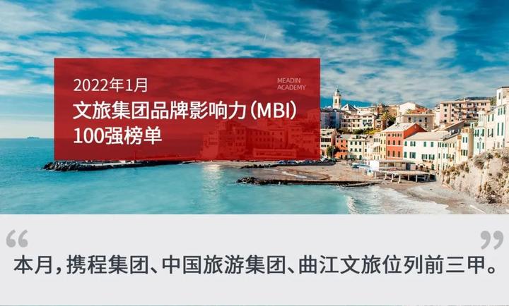 2022 年1月文旅集团品牌指数（MBI）发展报告 - 知乎