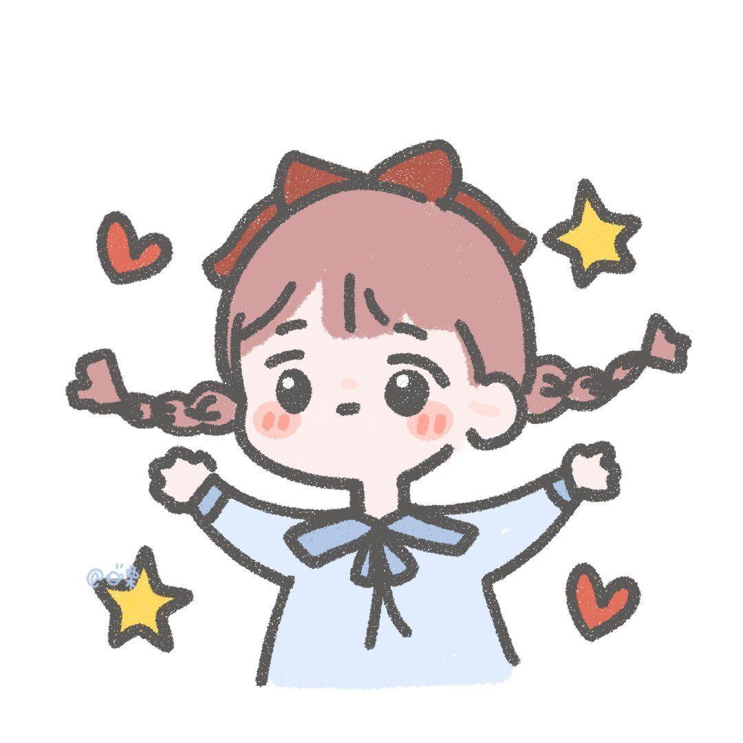 有没有类似这种偏可爱一点风格的头像?