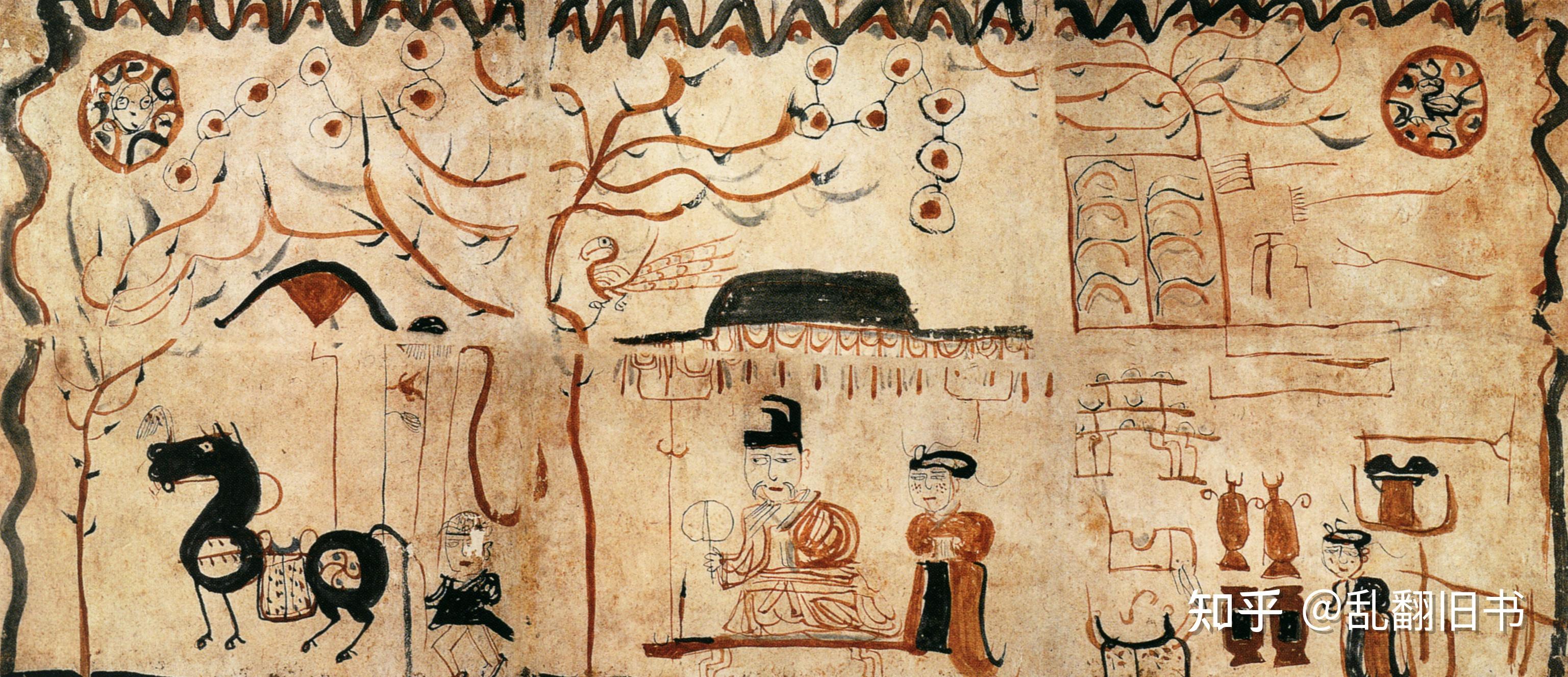 高昌壁画作为古代西域最后一个汉人政权.高昌信仰佛教,道家.