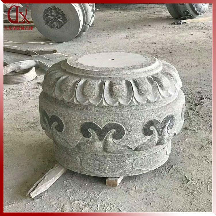 石雕莲花柱础石