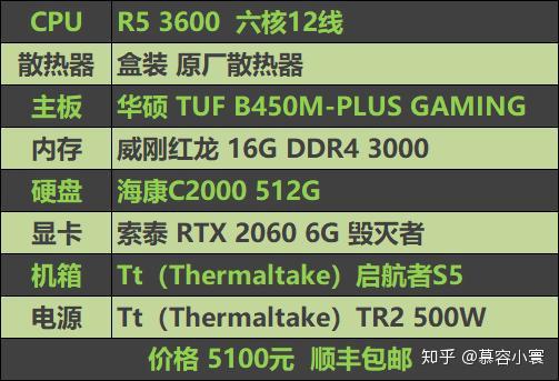 游戏电脑主机配置