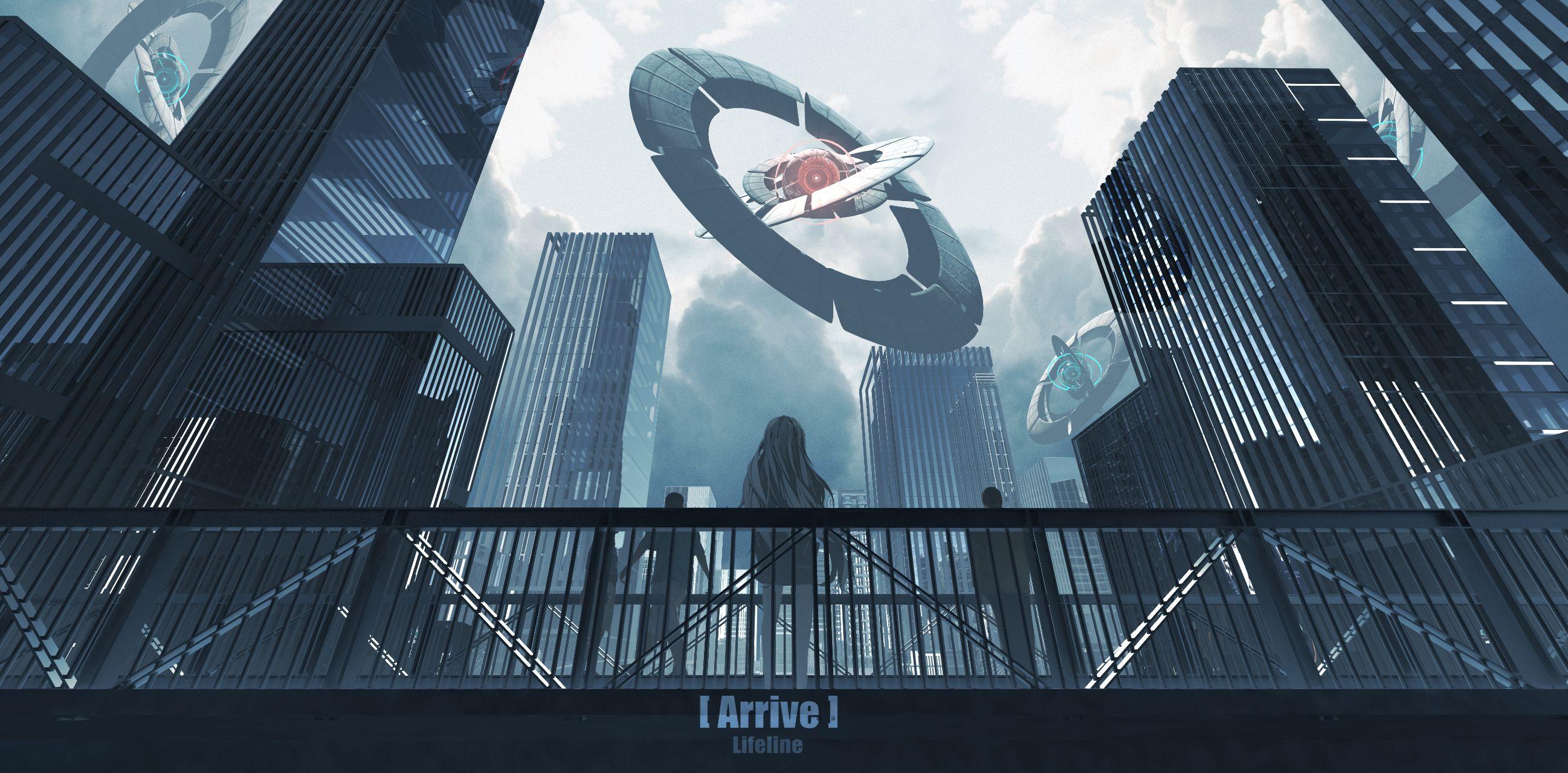 插画系空间科技风壁纸