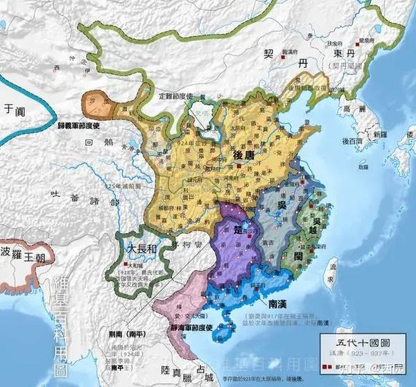 五代十国简史:后唐——李存勖失人心灭亡,石敬瑭勾结契丹灭后 - 知乎