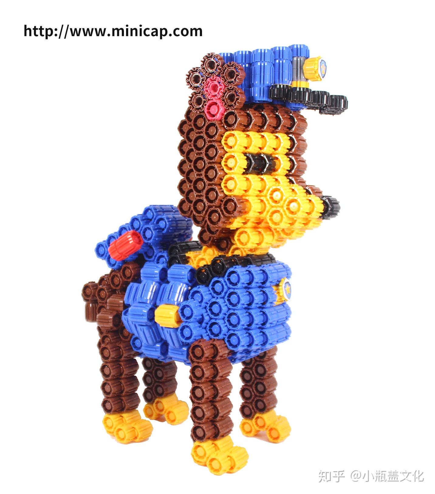 创意设计小小瓶盖也能当乐高积木玩具