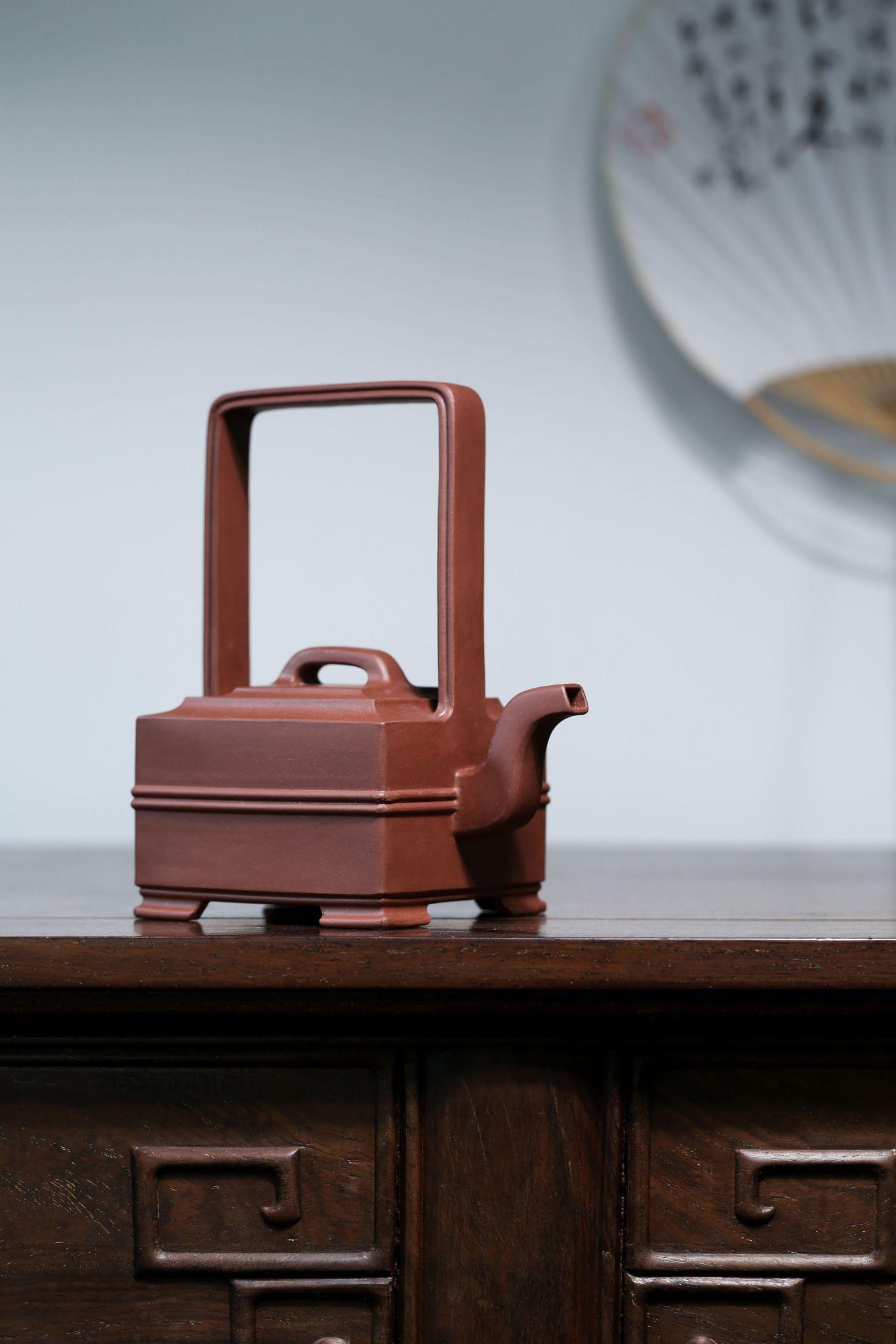 宜兴紫砂壶全手工方壶鉴赏