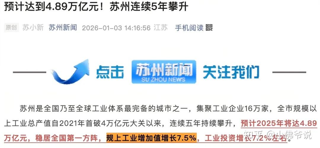 苏州再次创造了增长奇迹 - 知乎