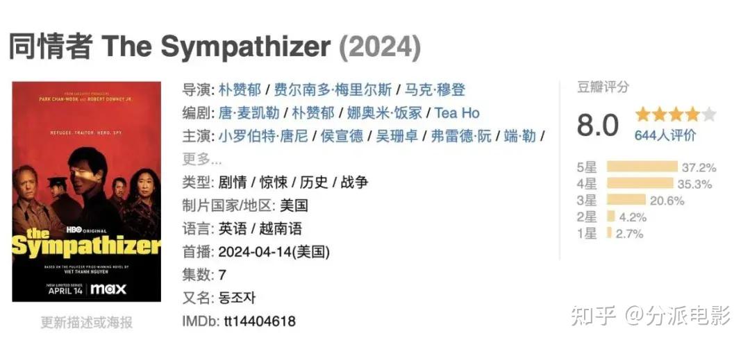 美剧《同情者》超强卡司，牌面拉满，HBO又赢了 - 知乎