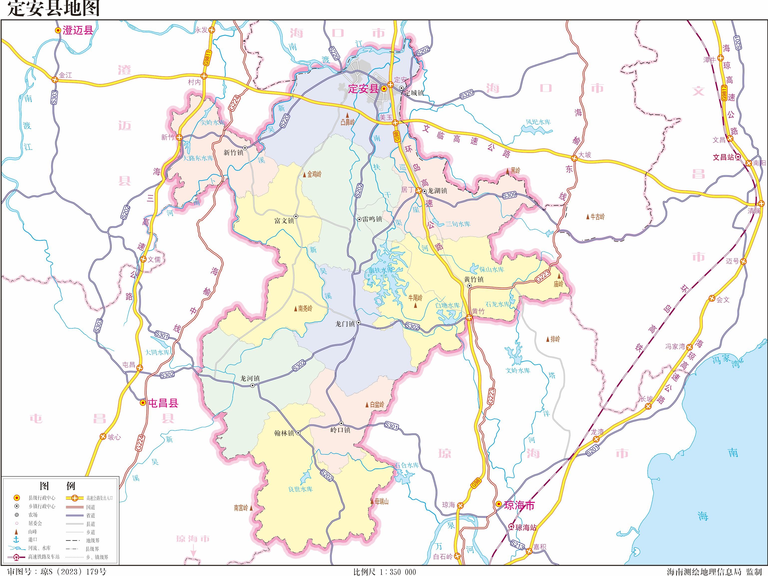 海南省2023年版高清行政區劃圖(含4大地級市 10縣5縣級市) - 知乎