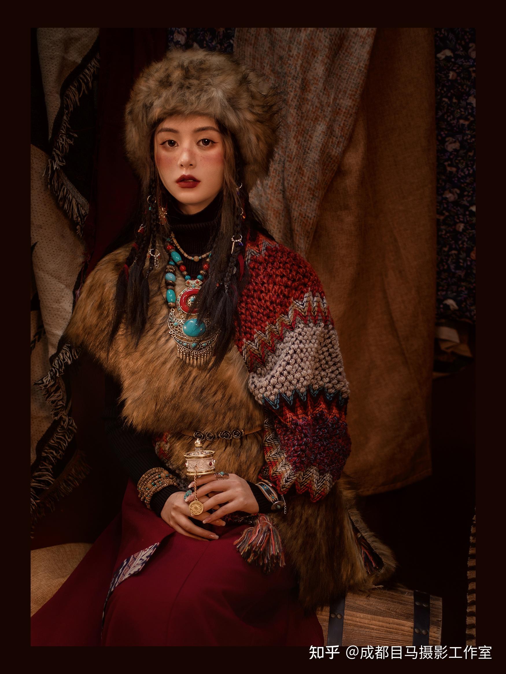 来西藏做一回卓玛女孩成都写真藏服写真