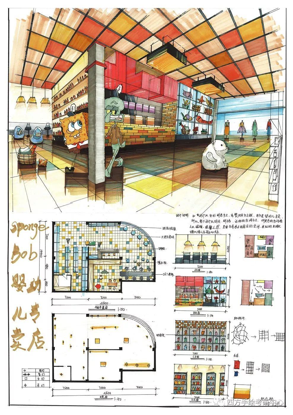 原来高分室内设计快题作品是这样的! - 知乎
