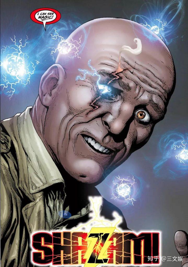 在漫画中,黑亚当出生在数千年前的古埃及,曾被老巫师沙赞选中成为第一