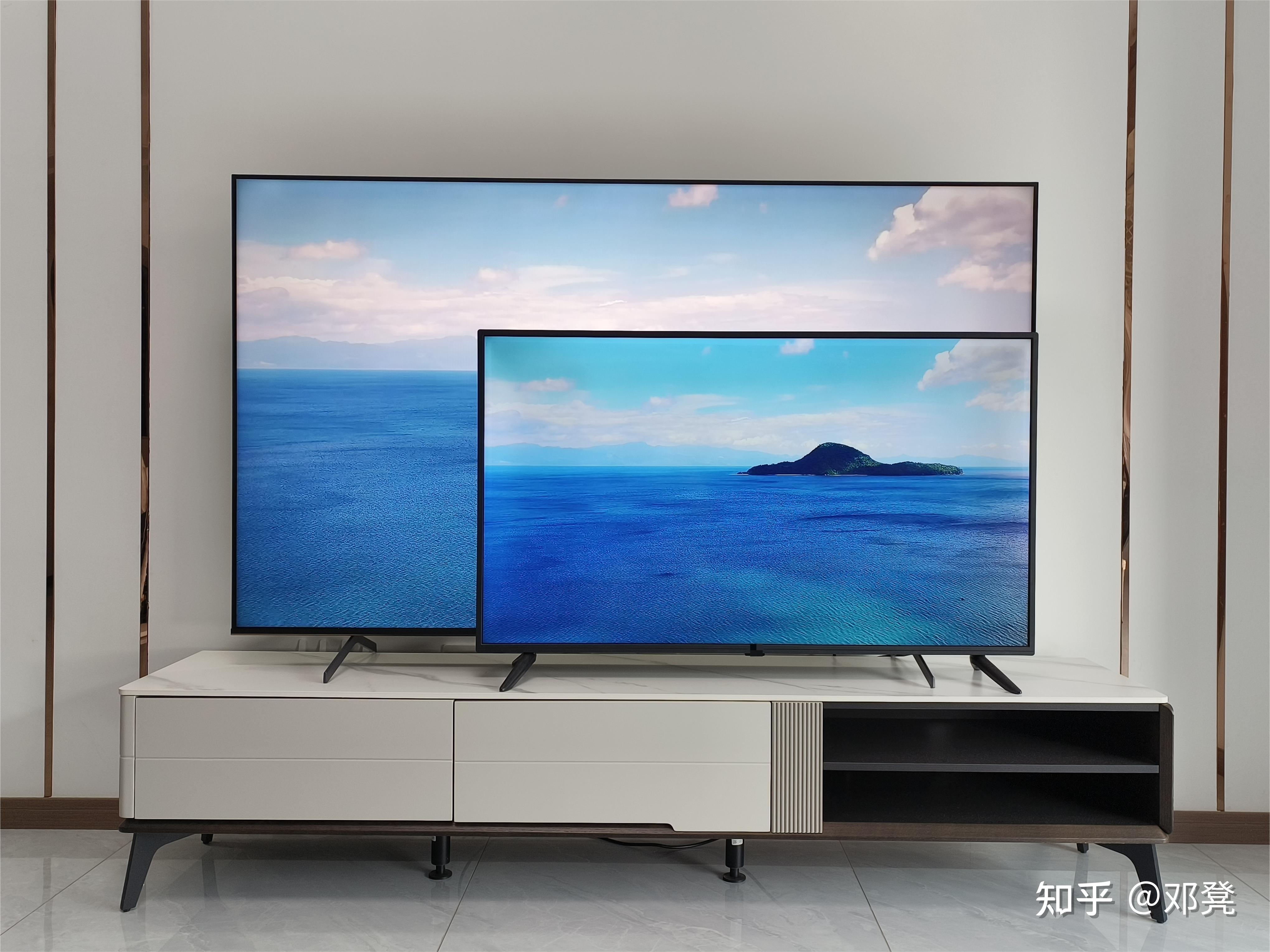 在选购之前,我们针对电视背景墙的尺寸大致估算了一下,选择65英寸及