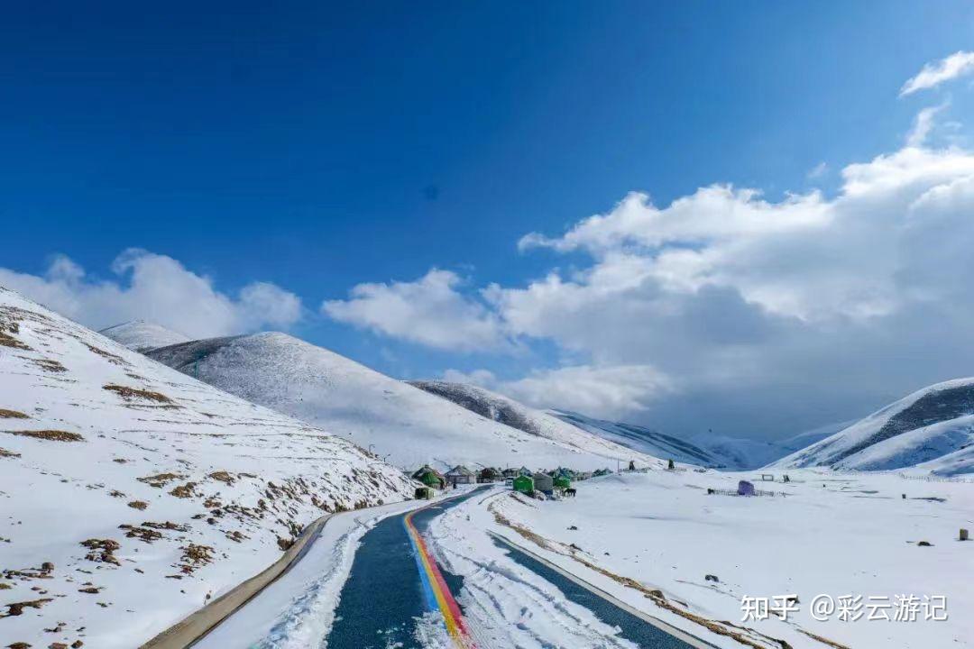 会泽大海草山雪景图片