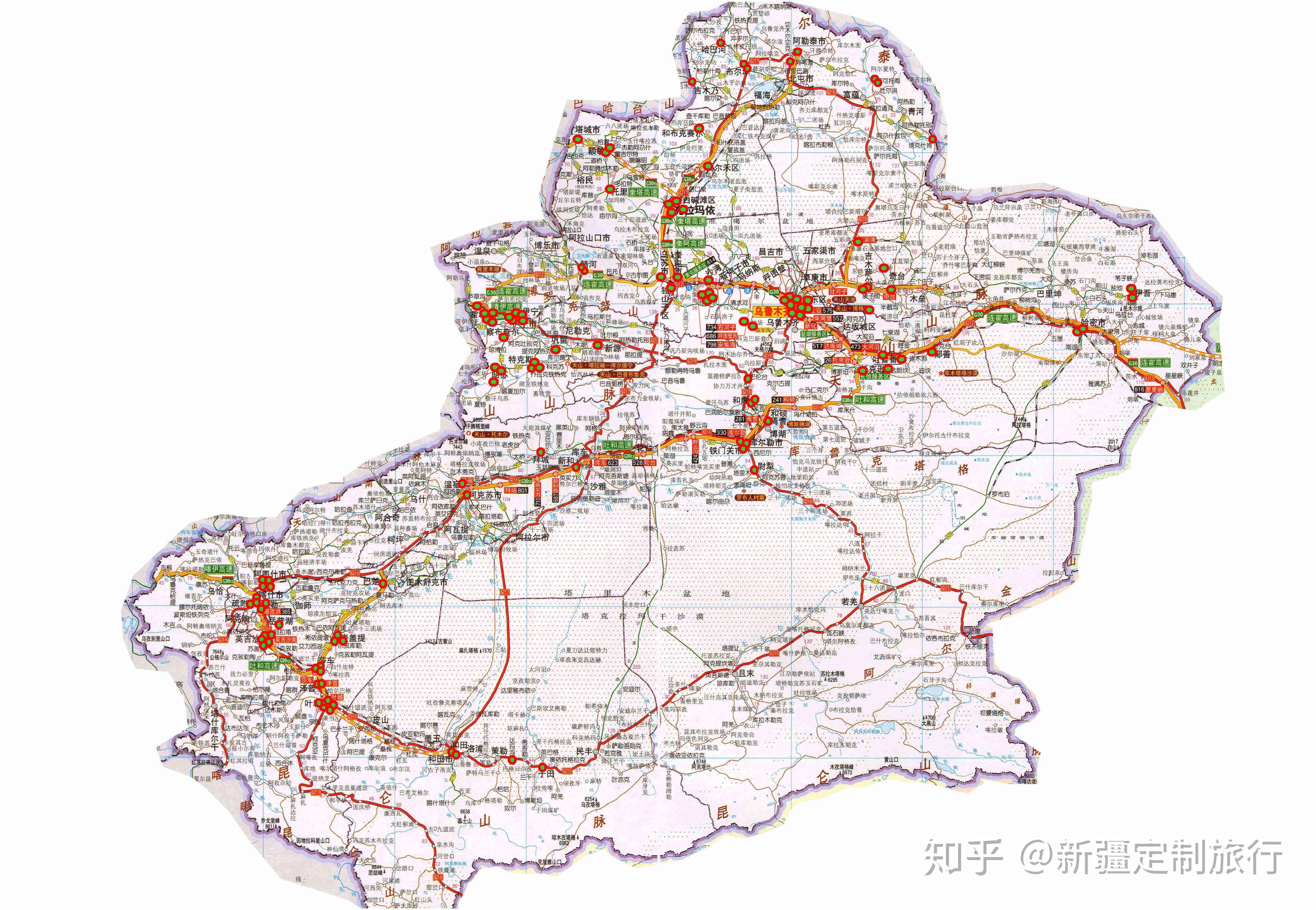 新疆新疆地图展示_地图分享