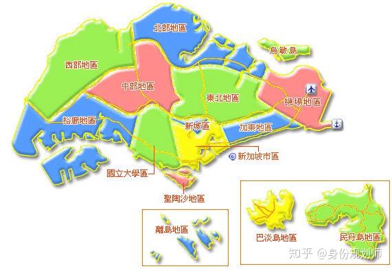 新加坡区域划分和热点区域的选择